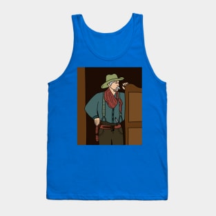 Retro Wild West Cowboys Rodeo Tank Top